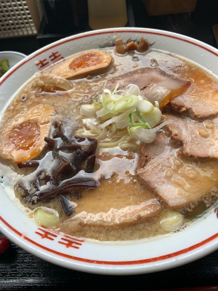 「香味(背脂)チャーシュー(玉子)」@菜華楼 会津若松店の写真