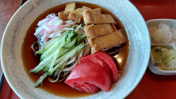 「冷やしたぬき蕎麦 750円」@きそば 大島屋の写真