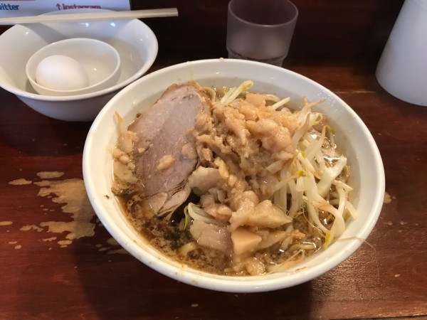 「ラーメン　150ｇ」@夢を語れ 松山店の写真