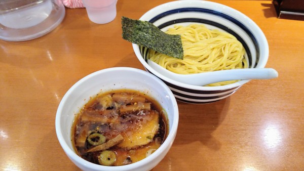 「【限定】冷やしつけ麺プレ版」@たけちゃんにぼしらーめん 調布店の写真