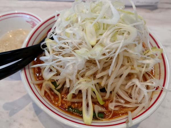 「【限定】北極の夏+野菜大盛+背脂」@蒙古タンメン中本 高崎店の写真