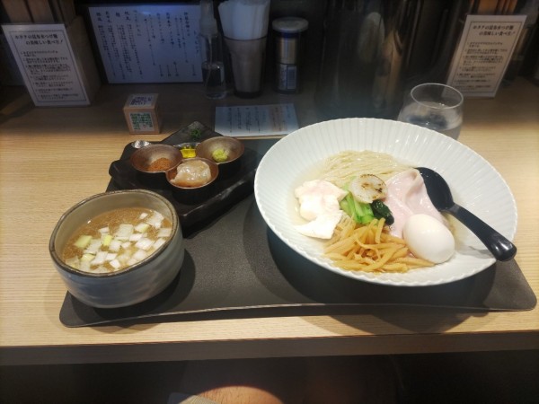 「特製帆立の昆布水つけ麺(塩)」@Tokyo Style Noodle ほたて日和の写真