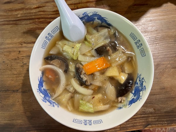 「しいたけそば　800円」@ちんや食堂の写真