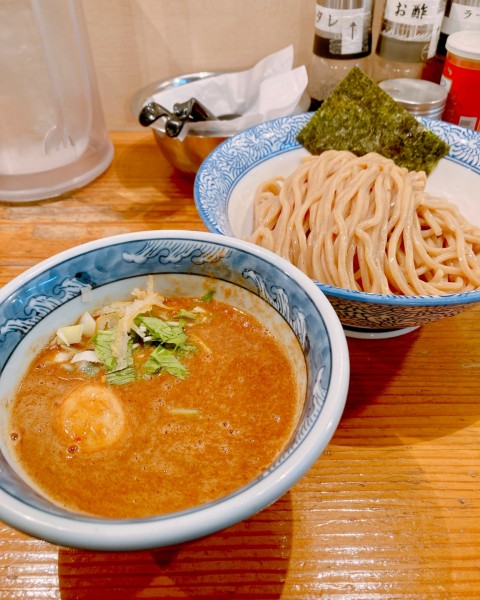 「濃厚辛つけ麺」@道玄坂マンモスの写真