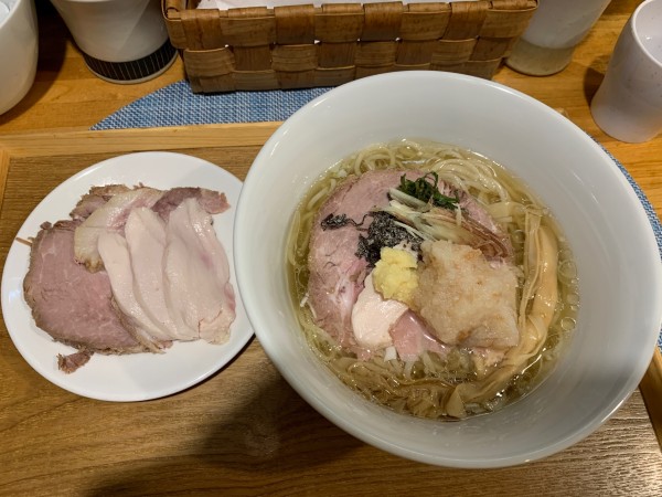 「豚と昆布と貝出汁の冷やし」@中華蕎麦 はざまの写真