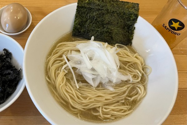 「【限定】冷やしらーめん 塩+岩のり」@煮干らーめん 川むらの写真