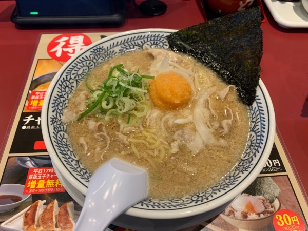 「熟成醤油 肉そば」@丸源ラーメン 船橋宮本店の写真
