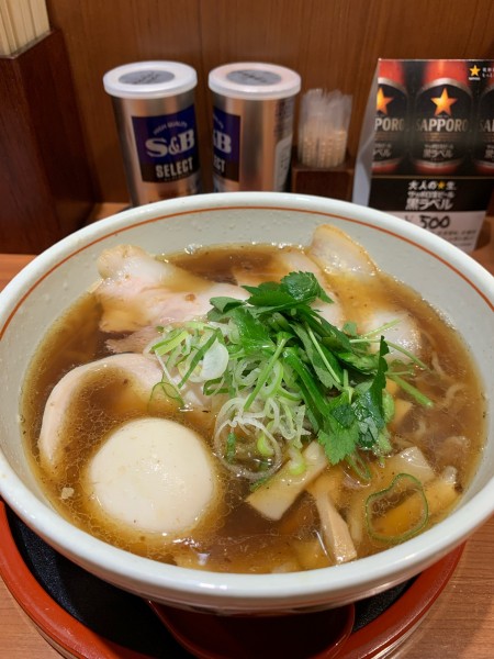 「特製石臼挽き中華そば」@富良野 とみ川 東京ラーメンストリート店の写真