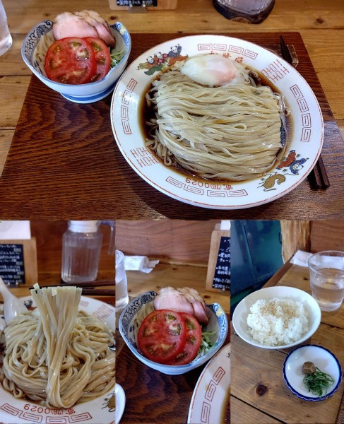 「冷やし中華+大盛+梅しそご飯(¥1200+150+200)」@Ramen FeeLの写真