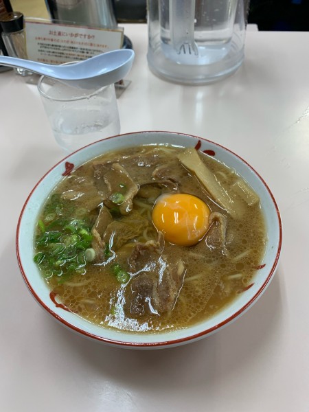 「中華そば中 生卵」@中華そば いのたに 本店の写真