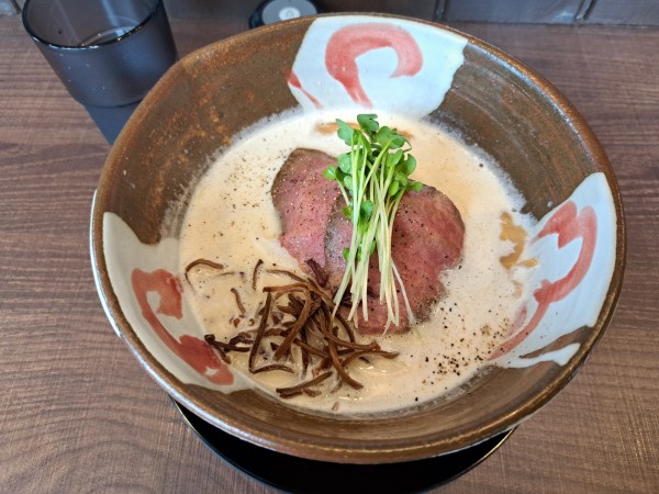 「常陸牛白湯　塩」@常陸牛らぁめん 希の写真