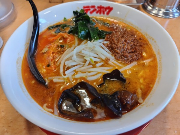 「辛口たんたんめん　※「テンホウの日」で１４０円引き」@中華そば てんほう 城南店の写真