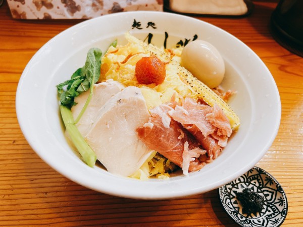 「あきる野トウモロコシかき氷まぜソバ」@麺処 いし川の写真