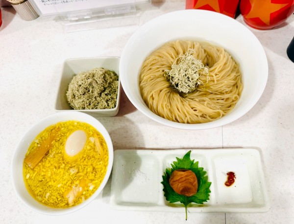 「【限定】昆布水塩つけ麺(大)【2050円】」@ラーメン星印の写真