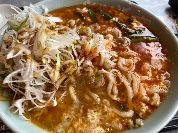 「謎のタンタンタンメン+シャキネギ」@らあめん花月嵐 ひたちなか高場店の写真