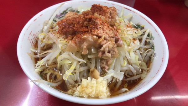 「麺半分豚1枚　750円」@ラーメン二郎 越谷店の写真