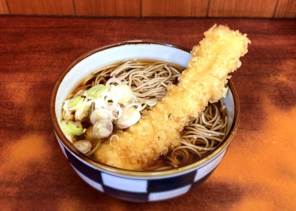 「いか天そば(490円)」@立ち食いそばうどん 会津の写真