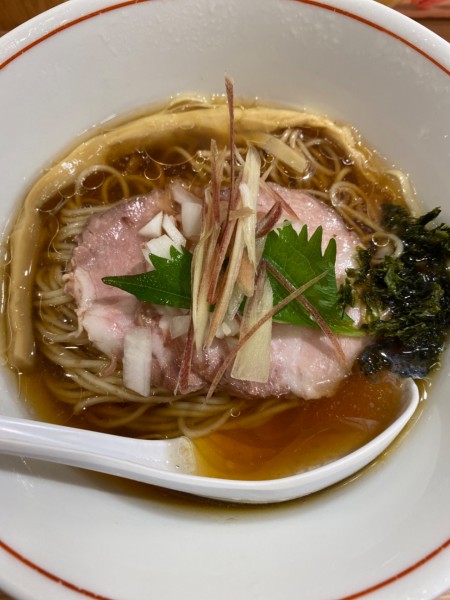 「【限定】冷やし煮干しそば 　９００円」@中華そば たかばんの写真