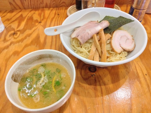 「鶏白湯塩つけ麺　大盛」@麺屋くおん 上里店の写真