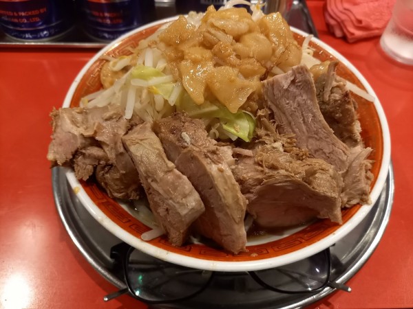 「小ラーメン豚入り(ヤサイ・アブラ増し)」@ラーメンタロー 大森の陣の写真