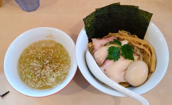 「特製塩つけそば」@鶏そばムタヒロ 花小金井店の写真