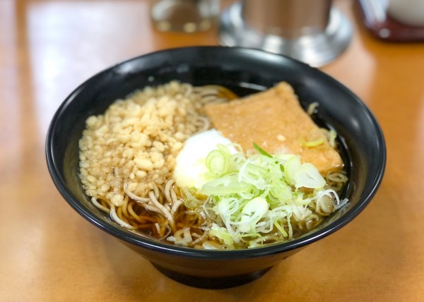 「とろ玉たぬきつねそば(420円)」@濱そば 保土ヶ谷駅店の写真