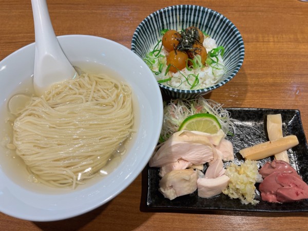 「【限定1】錦爽どりの冷やしそば極（大盛）」@寿製麺よしかわ 川越店の写真