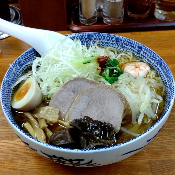 「冷し支那そば【夏季限定】＋ねぎ」@ちばき屋 葛西店の写真