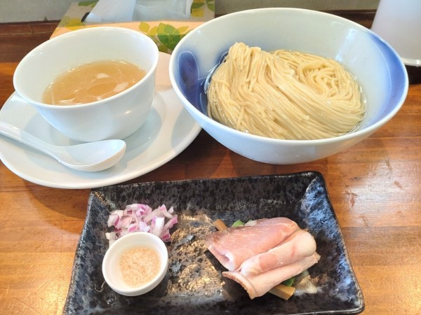 「夏季限定　昆布水つけ麺アサリ塩　大盛」@塩らーめん 千茶屋の写真