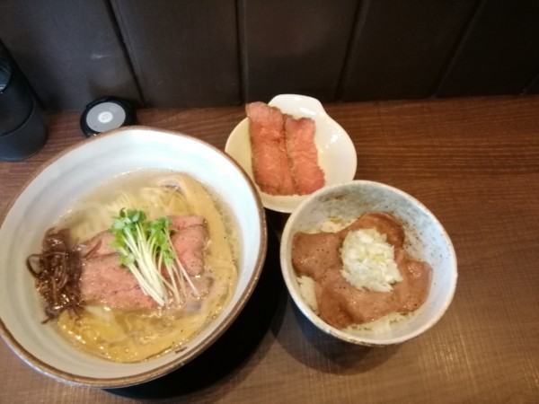 「常陸牛清湯　塩(980円)」@常陸牛らぁめん 希の写真