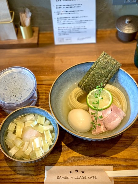 「昆布水つけ麺 塩」@RAMEN VILLAGE CAFEの写真