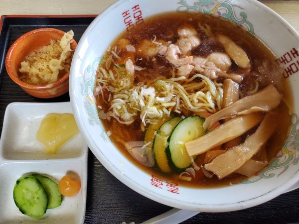 「冷やし鳥中華」@そば処 吉野屋の写真