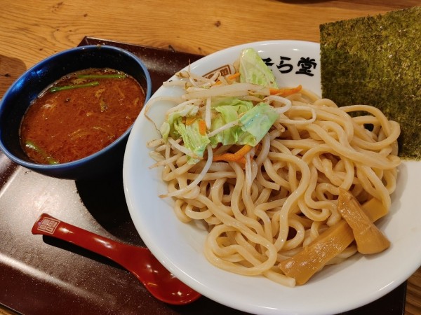 「魚介豚骨(辛)1100円」@純米味噌らーめん みそら堂 小山店の写真