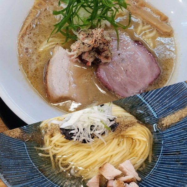 「【1周年記念限定】蟹濃鶏千円＋冷製昆布水和え玉400円」@麺彩 こはねの写真