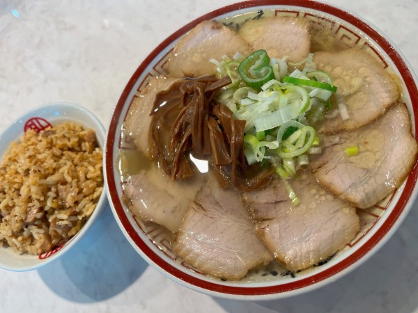 「肉そば＋特製肉めし」@中華そば専門 田中そば店 大宮別所店の写真