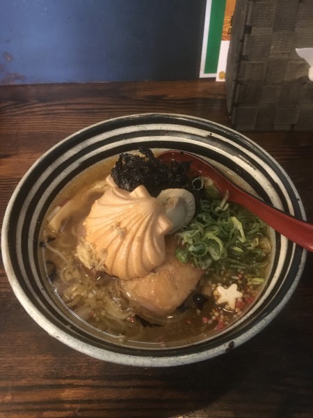 「帆立とキノコの潮ラーメン」@麺場voyageの写真