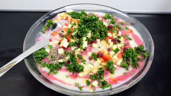 「【限定】PINKビシソワーズ」@自家製麺SHINの写真