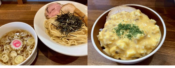 「いづるつけそば 950円 ＋ タルタル丼 400円」@ラーメンいづるの写真