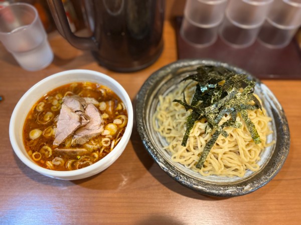 「ピリ辛チャーシューつけ麺  1200円」@らーめん うち田の写真