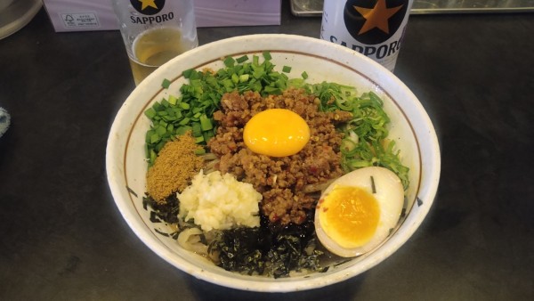 「元祖台湾混ぜそば¥980+缶ビール¥360-」@麺屋 はるか 秋葉原店の写真