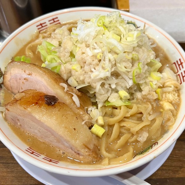 「濃厚豚ラーメン（肉２枚）大盛350g」@濃厚豚ラーメン 活郎の写真