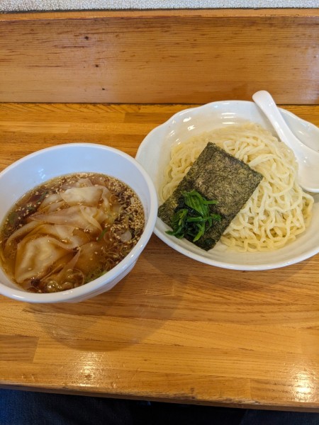 「ワンタンつけめん」@白河手打ち中華 孫市の写真