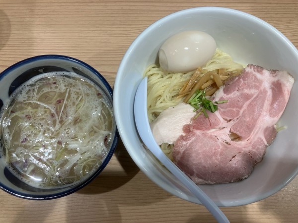 「【限定】くらむつけそば　塩　味玉」@貝出汁中華そば くらむの写真