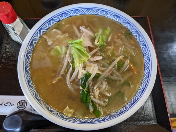 「タンメン：750円」@そば処 藪重の写真