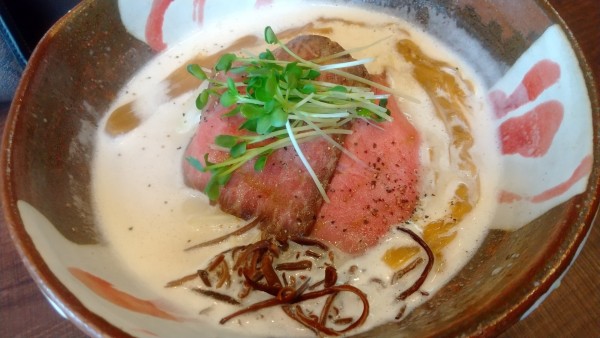 「常陸牛白湯塩」@常陸牛らぁめん 希の写真