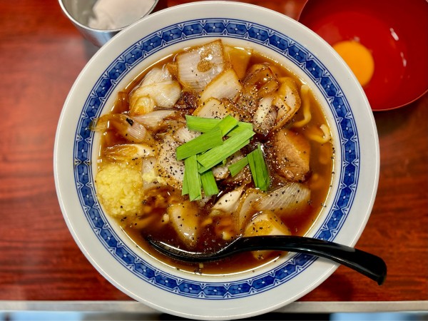 「レディースラーメン880 生卵80」@中華そば たた味の写真