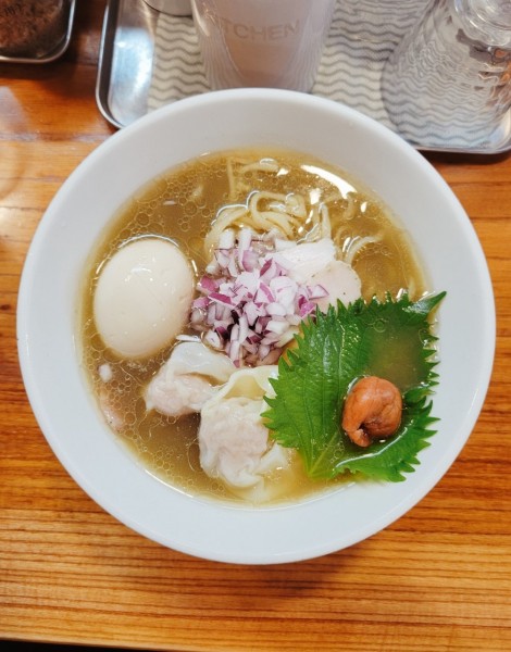 「冷やしそば~煮干しと梅~ + 冷やし肉わんたん」@アメノオトの写真