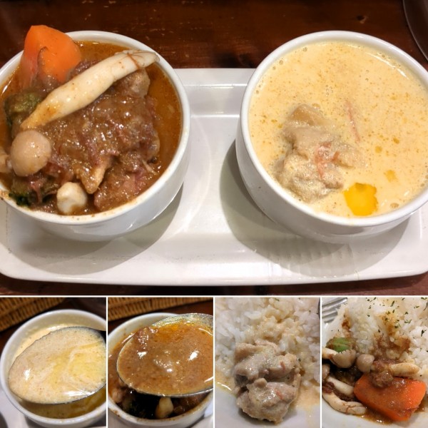 「２種盛カレーセット(大)　1350円」@raffles curryの写真