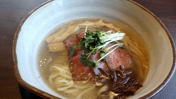 「常陸牛清湯「塩」　980円」@常陸牛らぁめん 希の写真