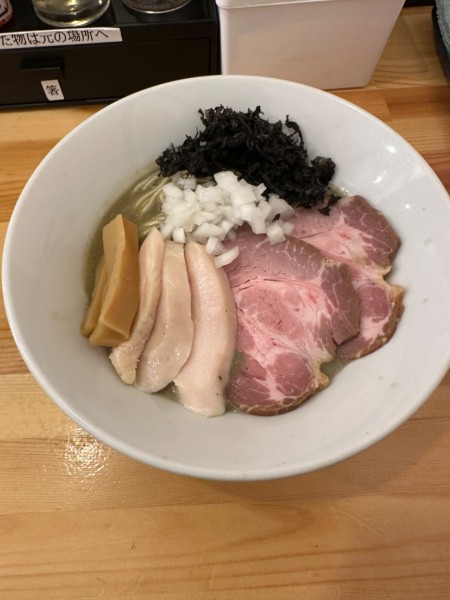 「濃厚煮干しらーめん　和え玉」@煮干らーめん 川むらの写真